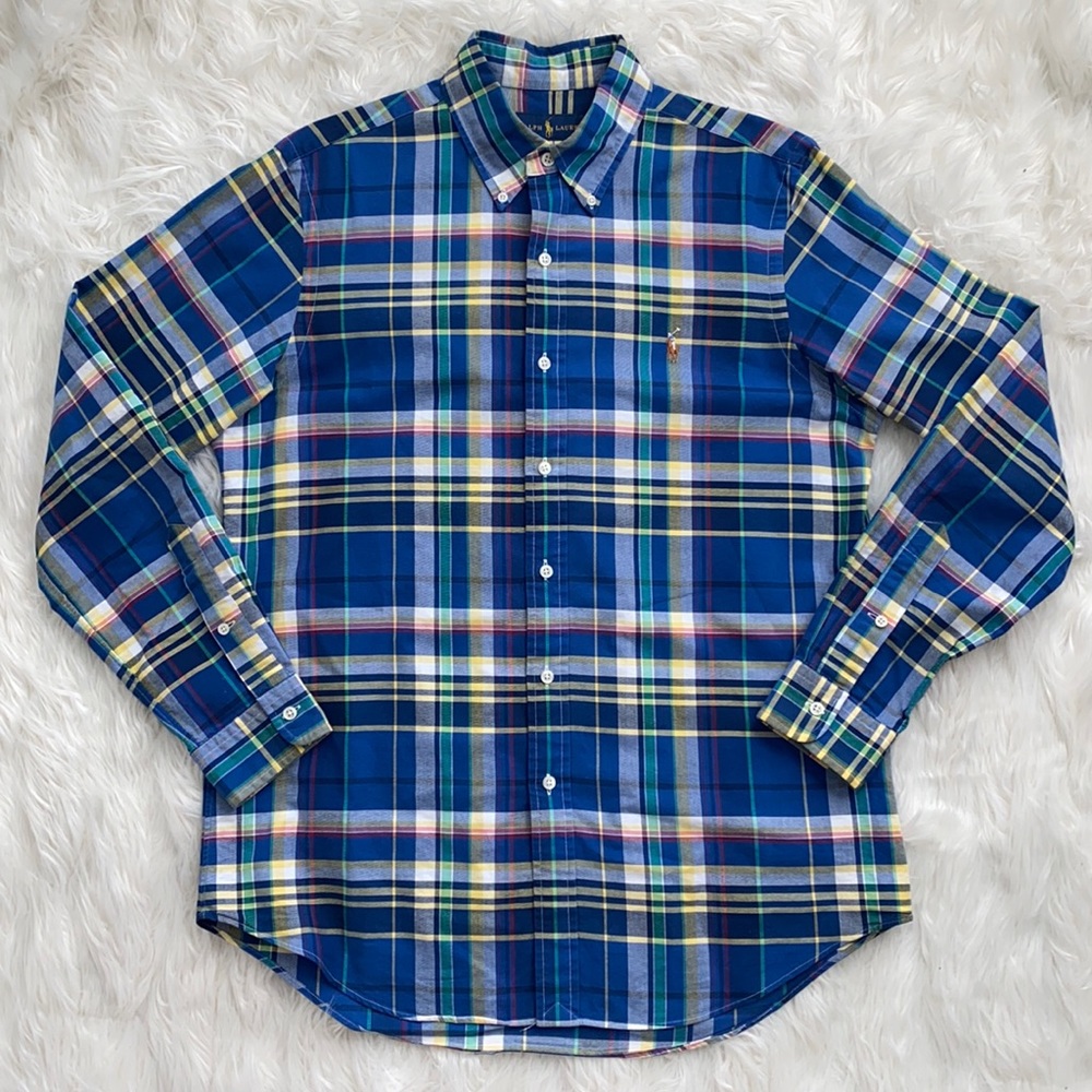 Ralph Lauren | Plaid Long Sleeve Button Down Top
